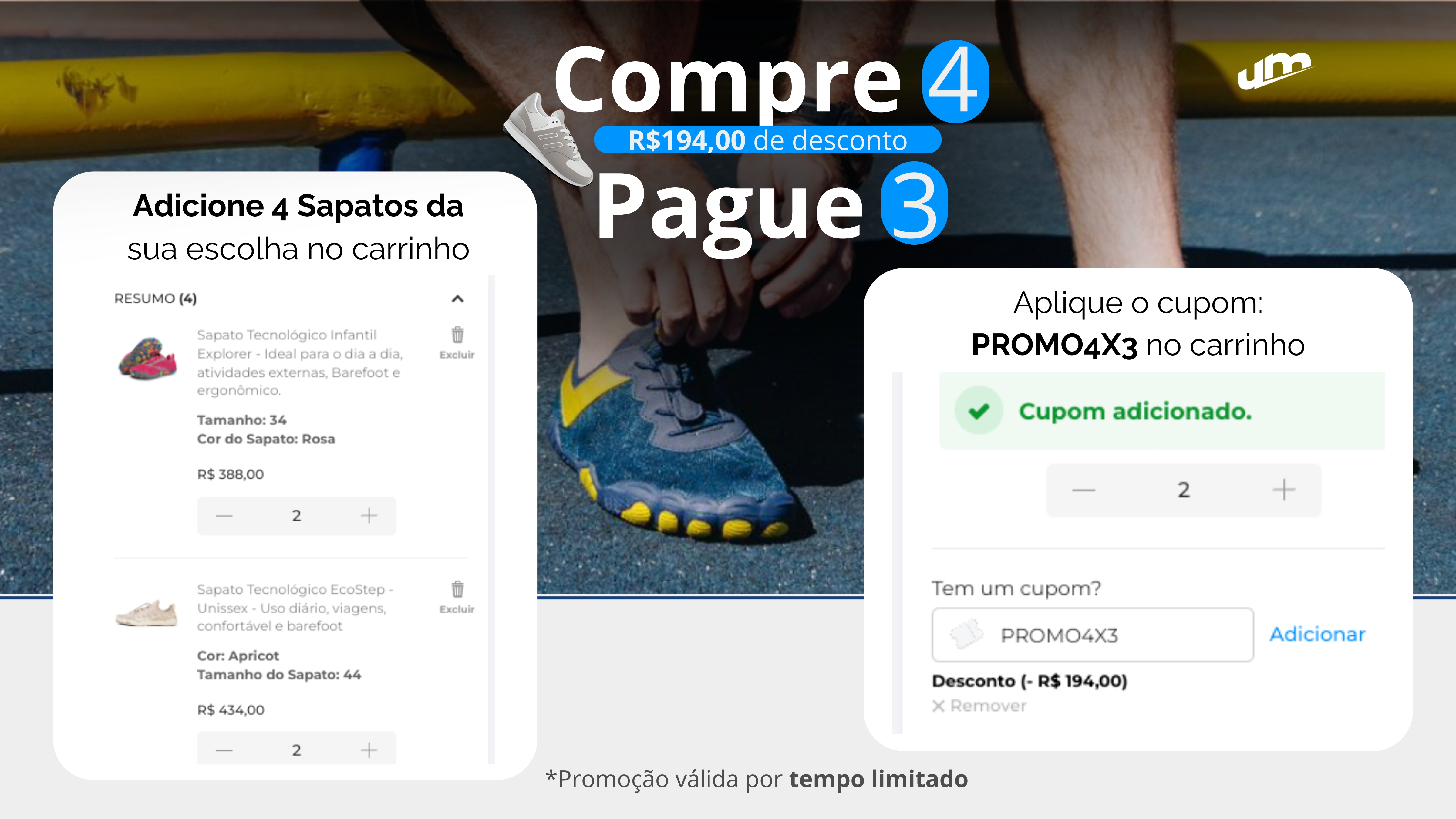 Compre 3 e leve 4