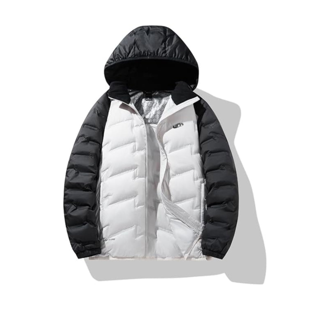 Jaqueta Puffer Feminina Revaya - Impermeável, quente, capuz removível