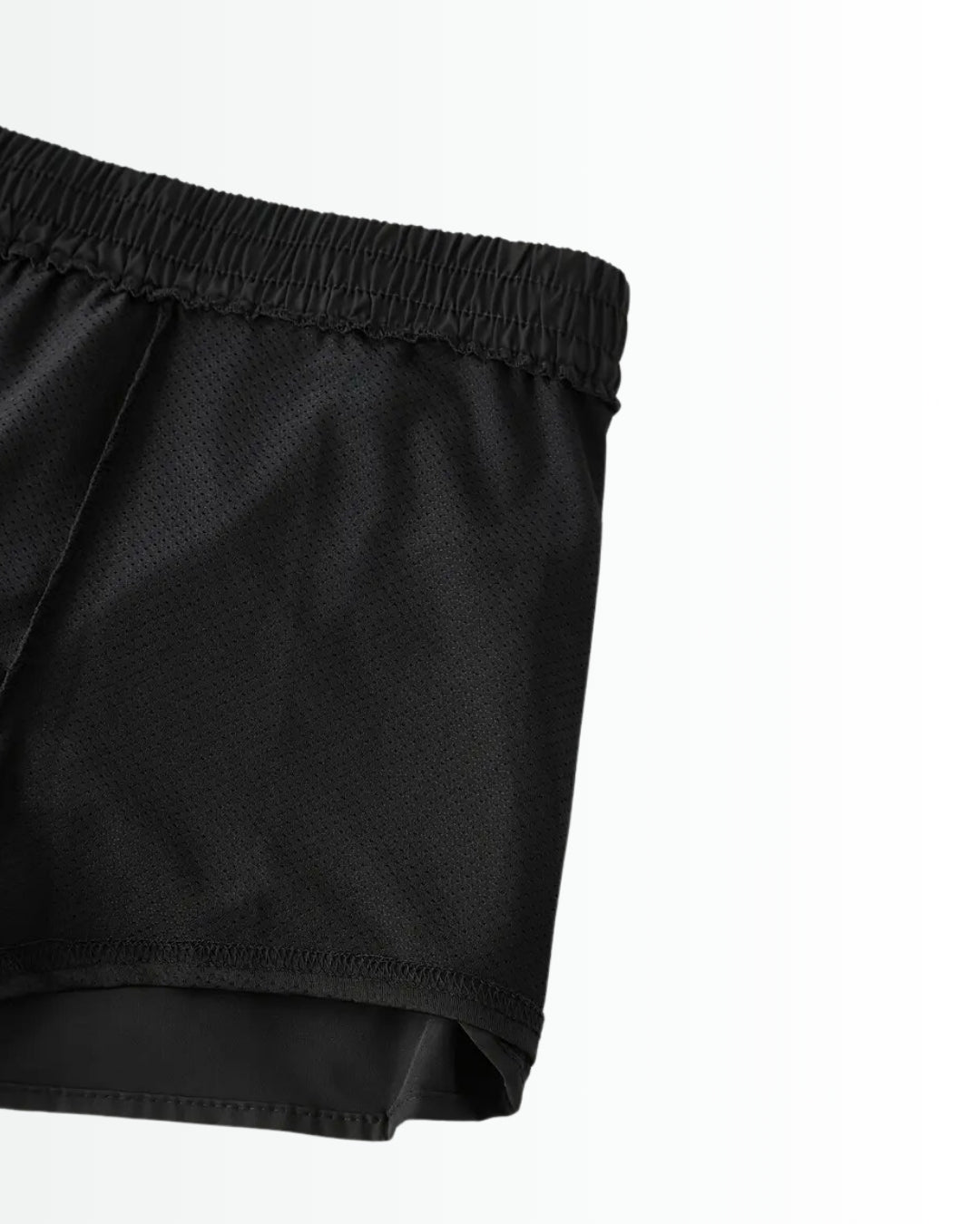 Short feminino de academia ActiveKnit - Dupla face, com bolsos