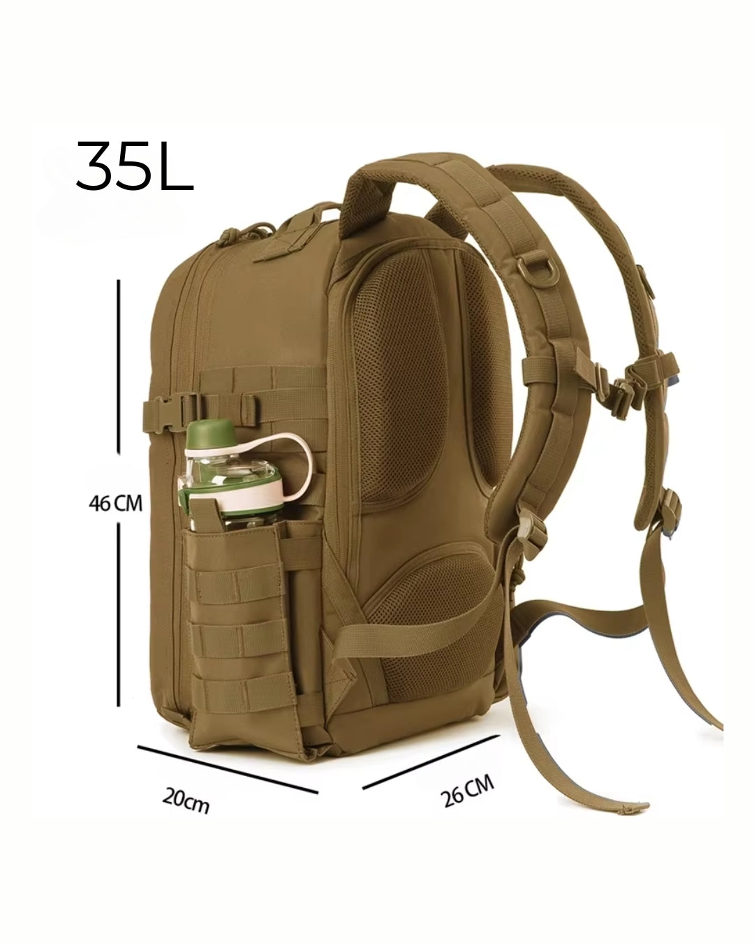 Mochila Tática Ultramax Founders - 35L, expansiva e versátil