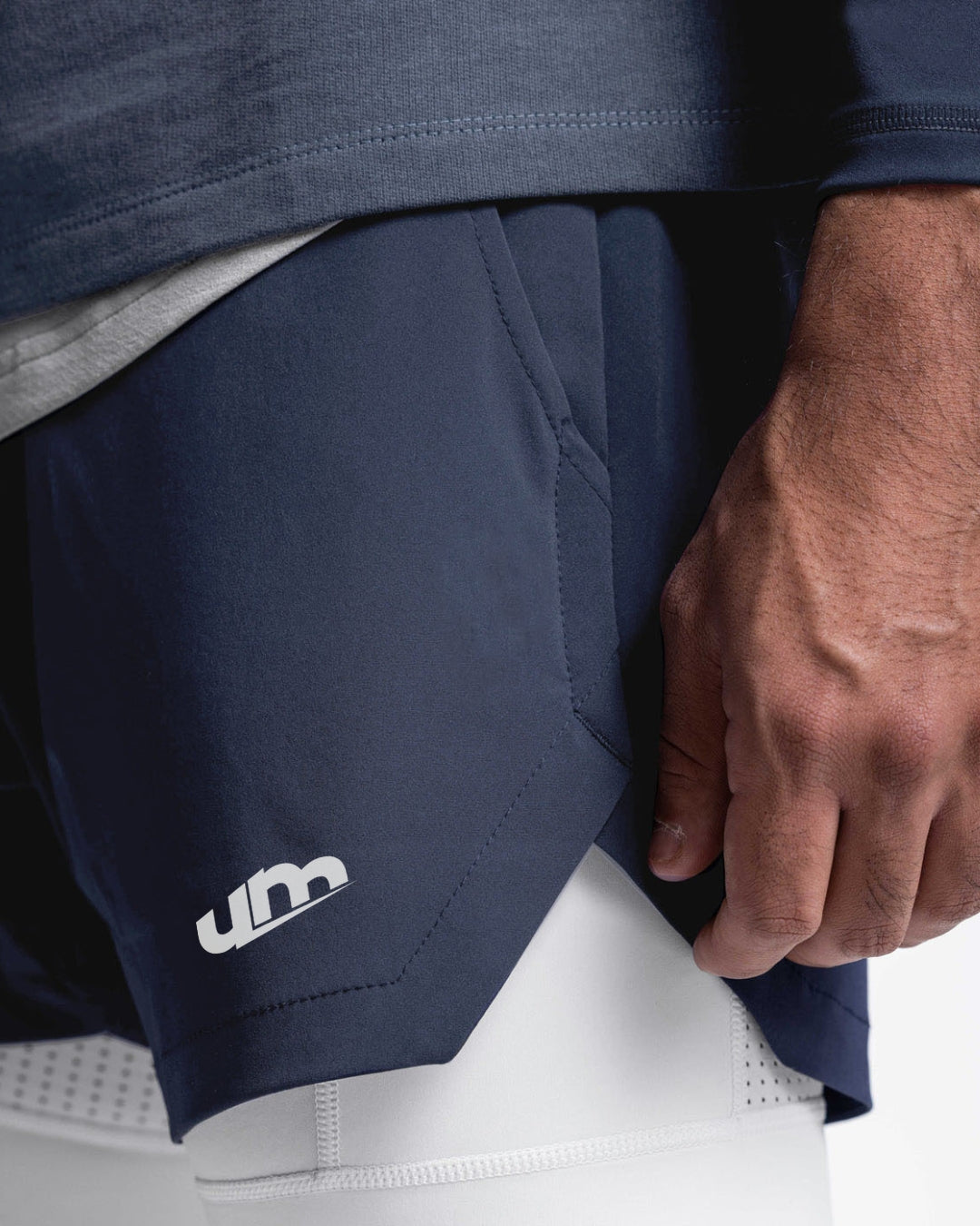 Short masculino 2 em 1 GymMax - Ideal para treinos, academia, levantamento e corridas