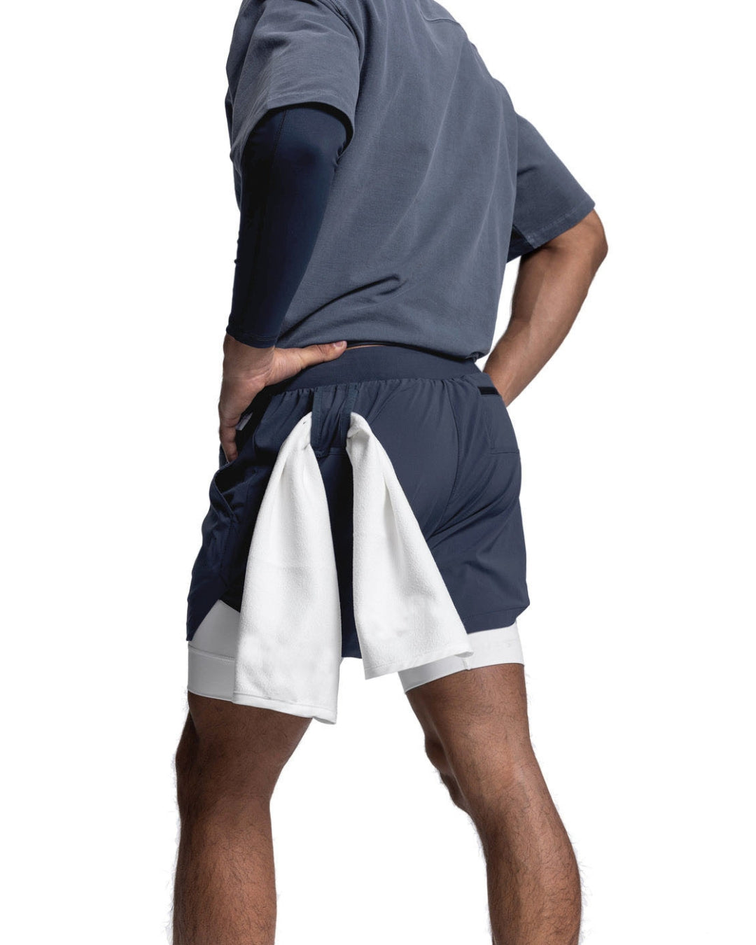 Short masculino 2 em 1 GymMax - Ideal para treinos, academia, levantamento e corridas