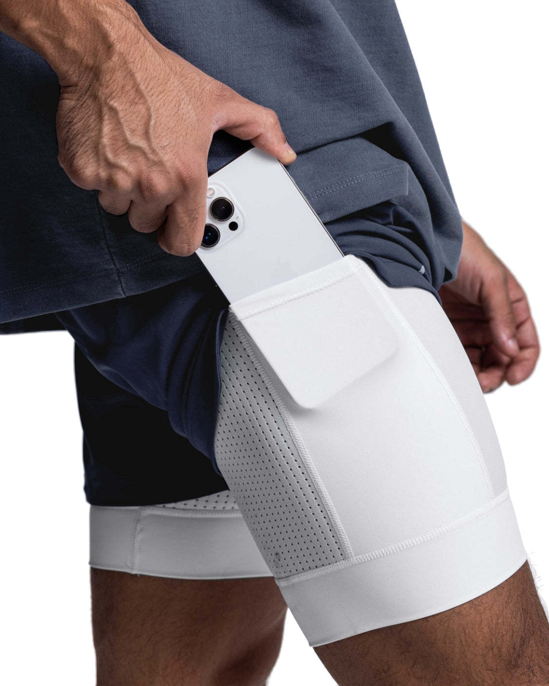 Short masculino 2 em 1 GymMax - Ideal para treinos, academia, levantamento e corridas