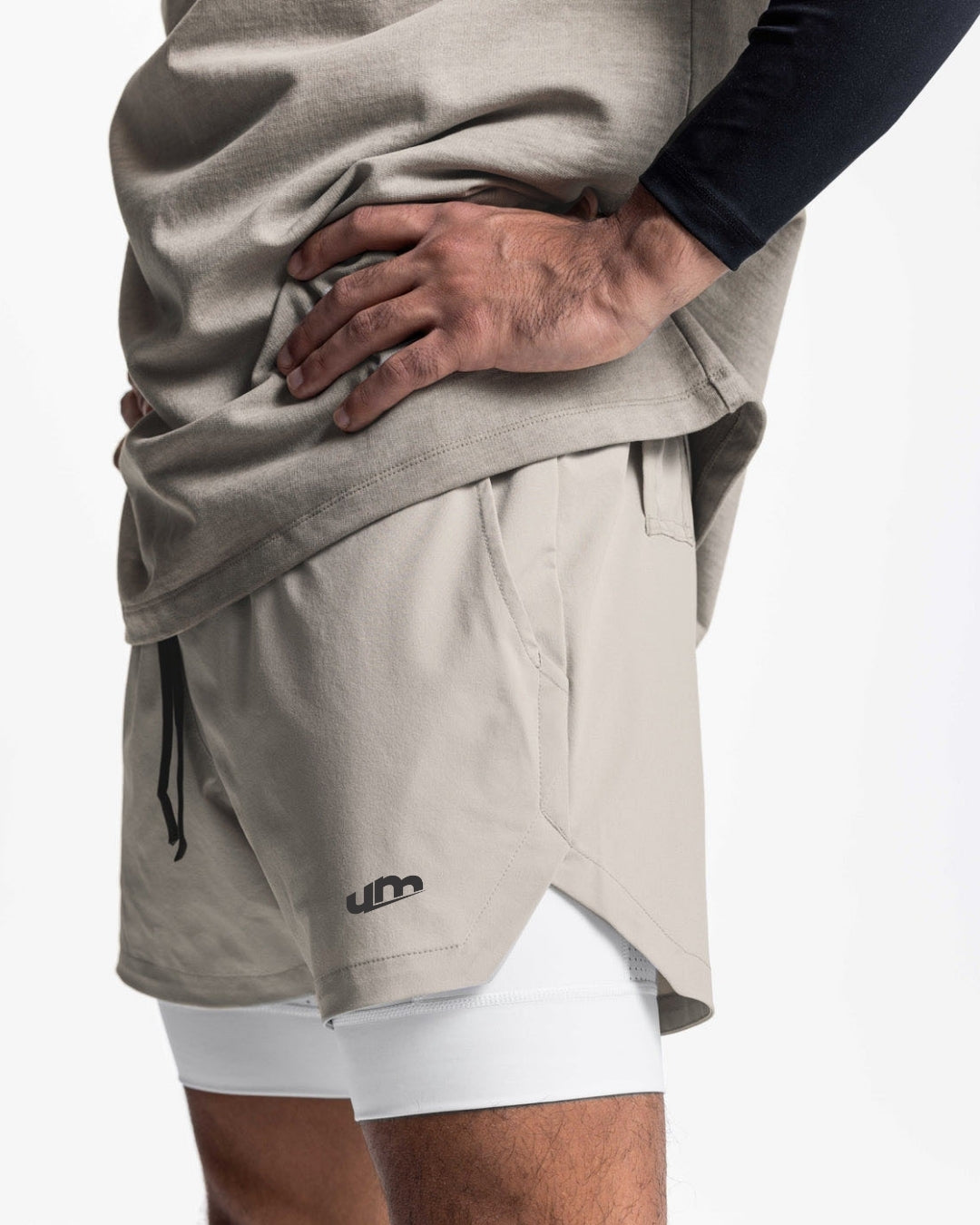 Short masculino 2 em 1 GymMax - Ideal para treinos, academia, levantamento e corridas