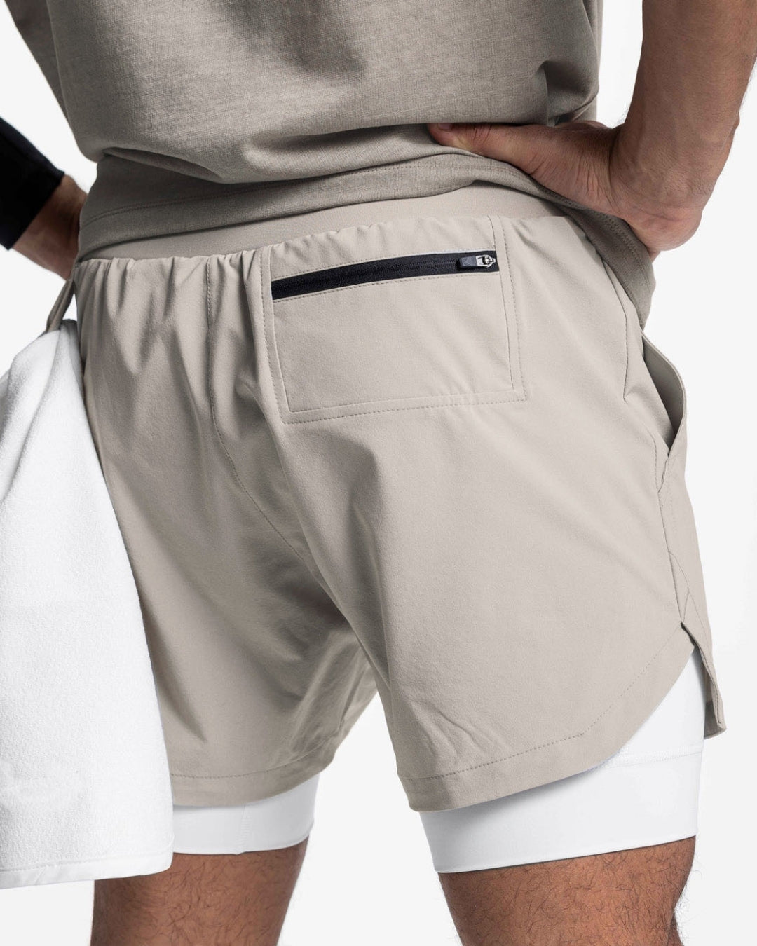 Short masculino 2 em 1 GymMax - Ideal para treinos, academia, levantamento e corridas