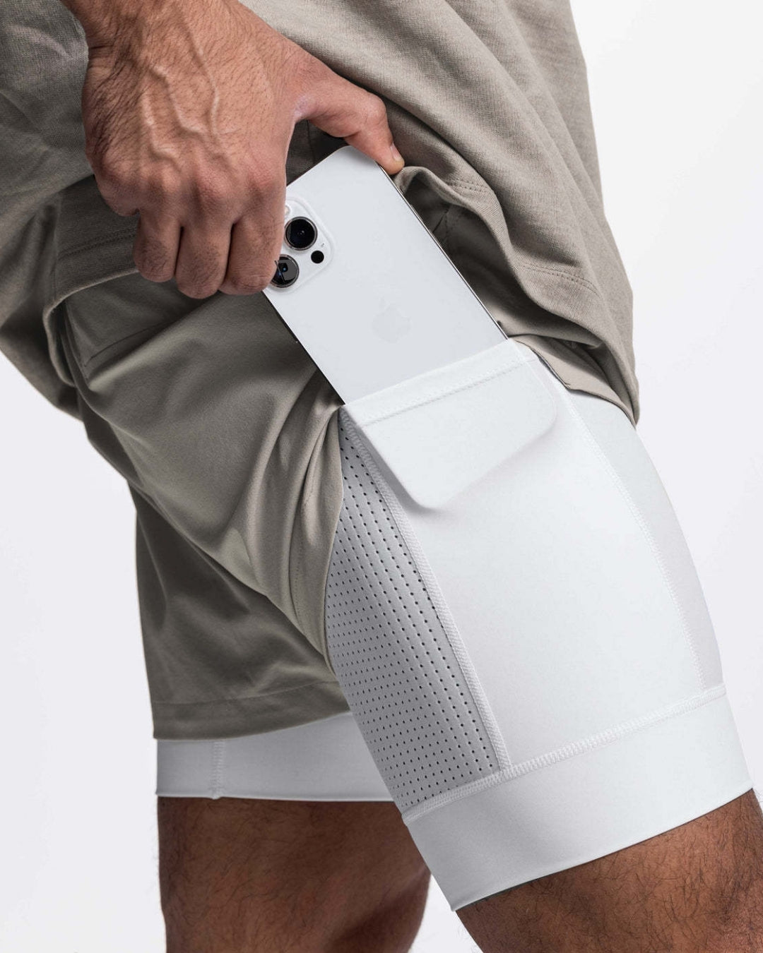Short masculino 2 em 1 GymMax - Ideal para treinos, academia, levantamento e corridas