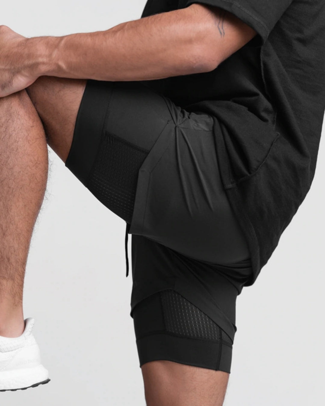 Short masculino 2 em 1 GymMax - Ideal para treinos, academia, levantamento e corridas