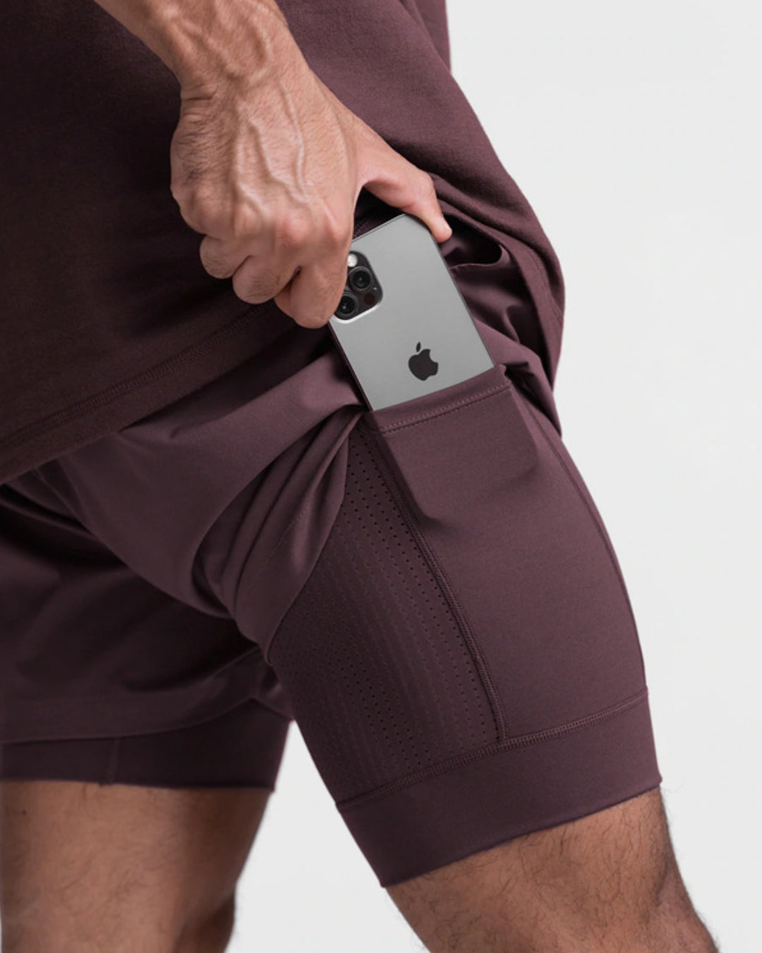 Short masculino 2 em 1 GymMax - Ideal para treinos, academia, levantamento e corridas