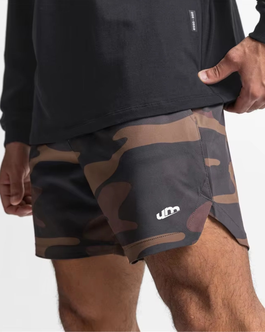 Bermuda masculina FlexMovement - Tecido ultra-leve, secagem rápida, ideal para treinos