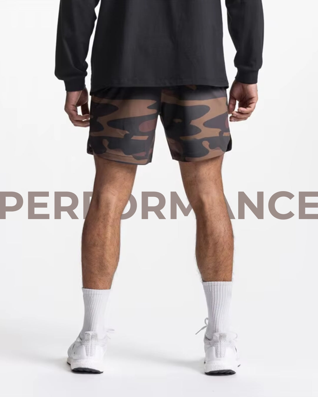 Bermuda masculina FlexMovement - Tecido ultra-leve, secagem rápida, ideal para treinos