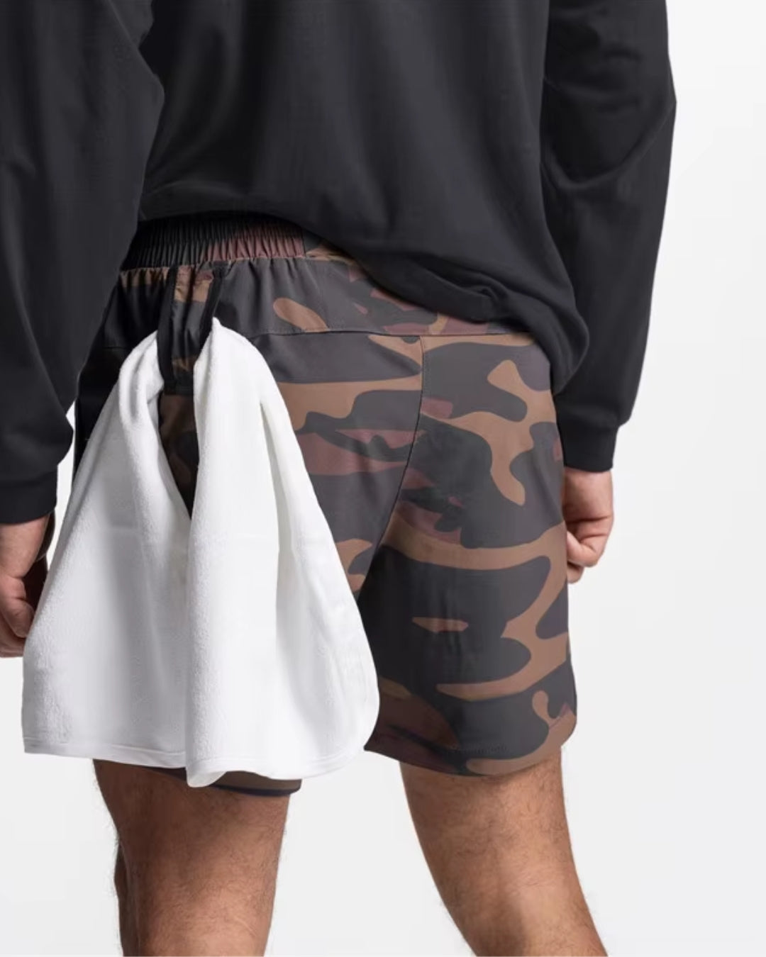 Bermuda masculina FlexMovement - Tecido ultra-leve, secagem rápida, ideal para treinos