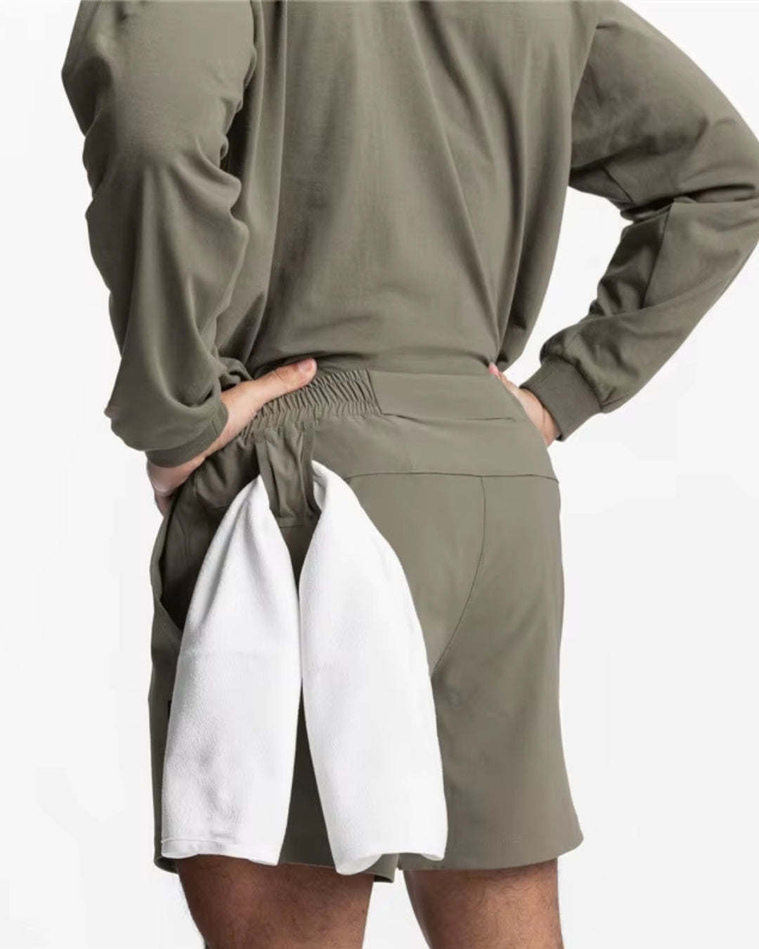 Bermuda masculina FlexMovement - Tecido ultra-leve, secagem rápida, ideal para treinos