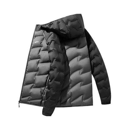 Jaqueta Puffer Masculina Revaya - Impermeável, quente, capuz removível