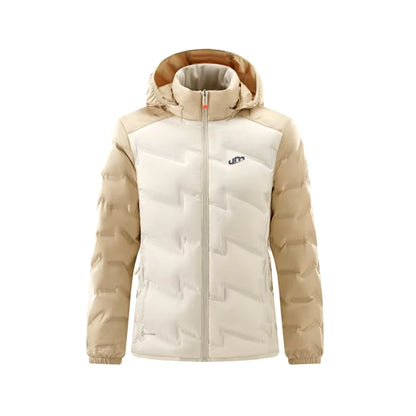 Jaqueta Puffer Feminina Revaya - Impermeável, quente, capuz removível