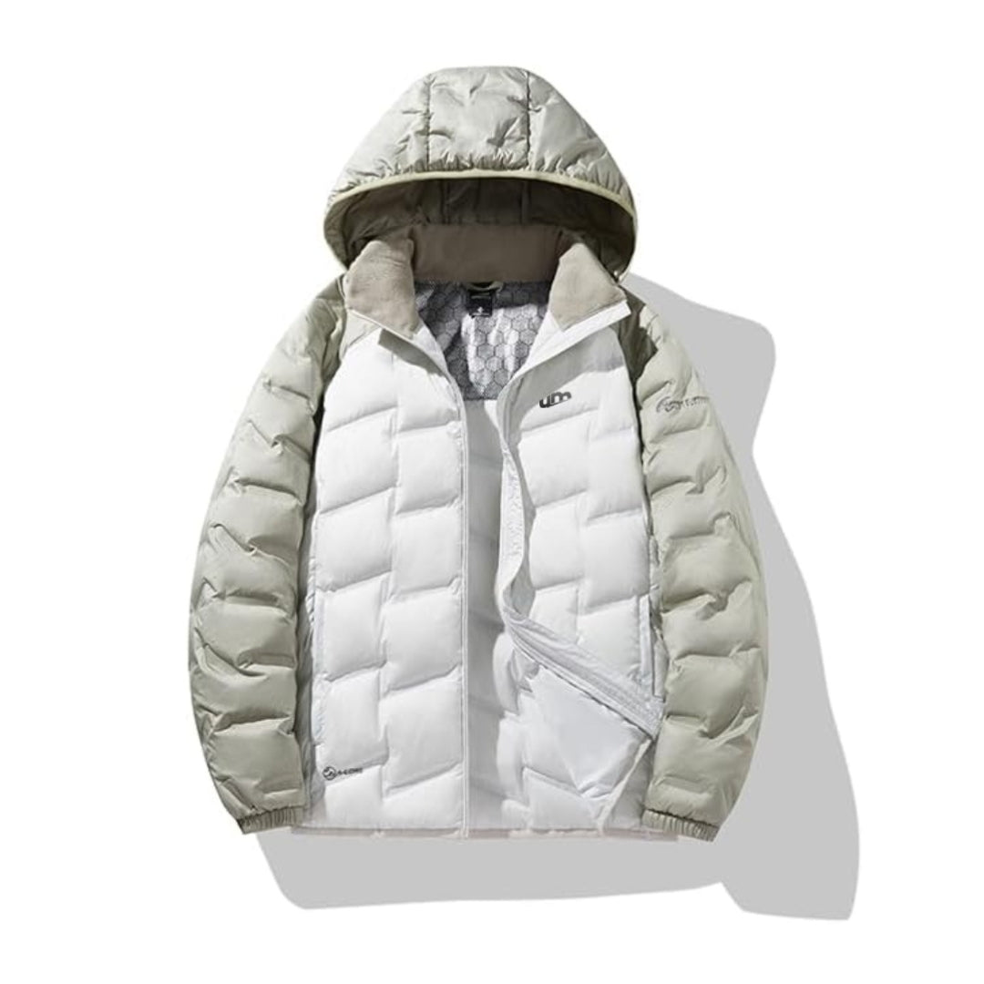 Jaqueta Puffer Feminina Revaya - Impermeável, quente, capuz removível