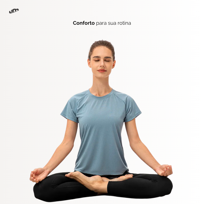 FlexGlow Camiseta feminina ultra-leve e respirável para exercícios, academia e esportes