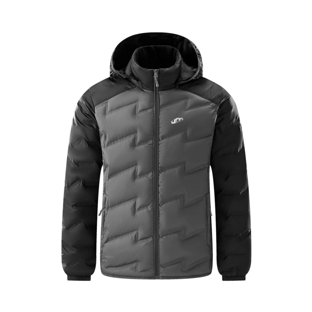 Jaqueta Puffer Masculina Revaya - Impermeável, quente, capuz removível