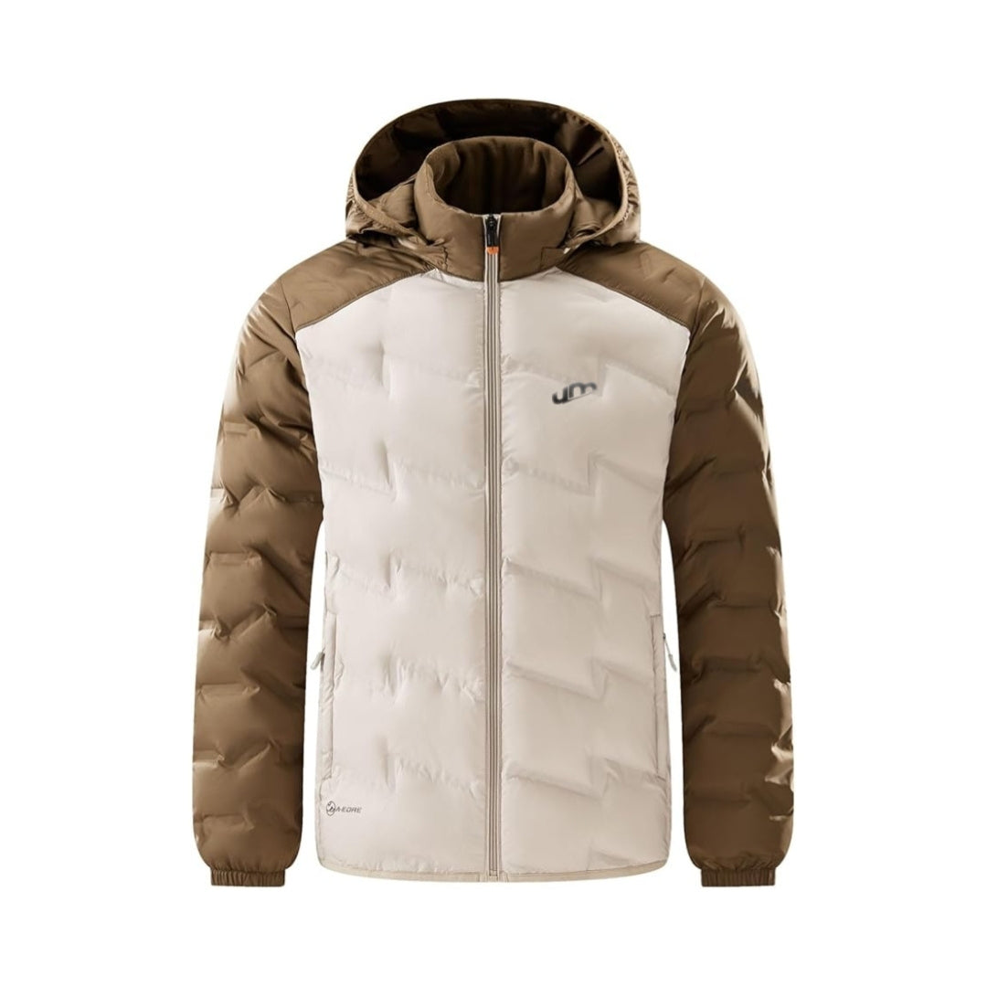 Jaqueta Puffer Masculina Revaya - Impermeável, quente, capuz removível