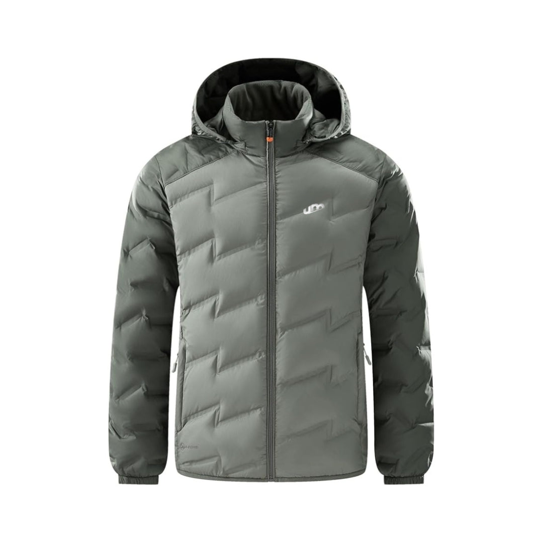 Jaqueta Puffer Masculina Revaya - Impermeável, quente, capuz removível