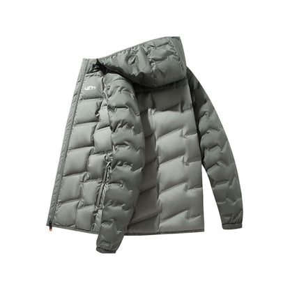 Jaqueta Puffer Masculina Revaya - Impermeável, quente, capuz removível