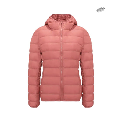 Jaqueta Puffer dobrável feminina Essentials com capuz - Ultra Max