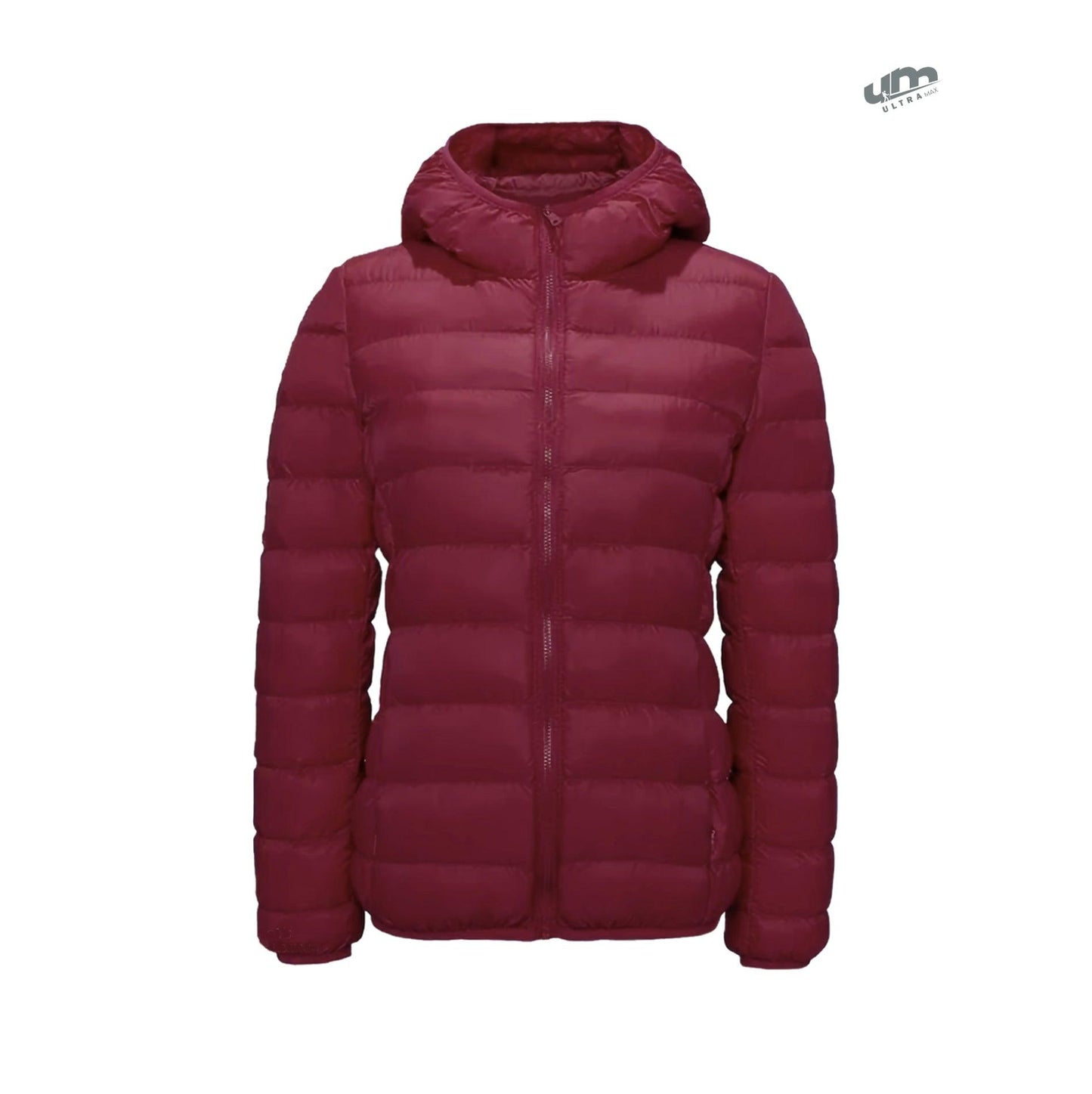 Jaqueta Puffer dobrável feminina Essentials com capuz - Ultra Max