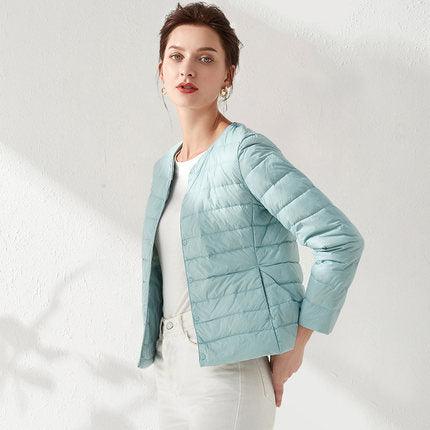 Jaqueta feminina Puffer Duke abotoável - Ultra Max